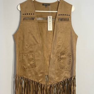 Gracia, fringe vest, Medium